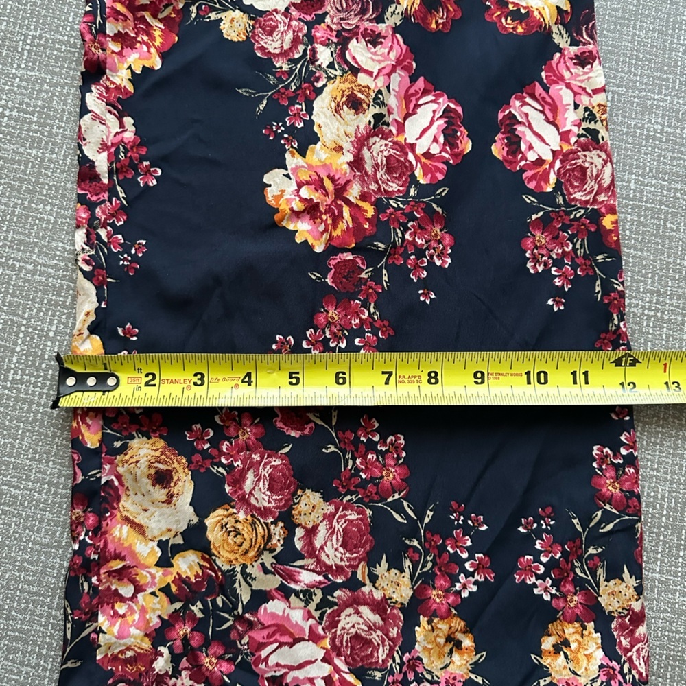 Band of Gypsies Floral Jumpsuit Women’s Small Wide Leg Elastic Back Boho - Picture 13 of 14